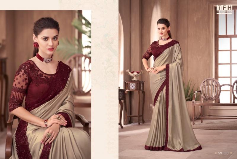 Sandal Brown Zari Woven Banarasi Tanchoi Silk Saree – MySilkLove