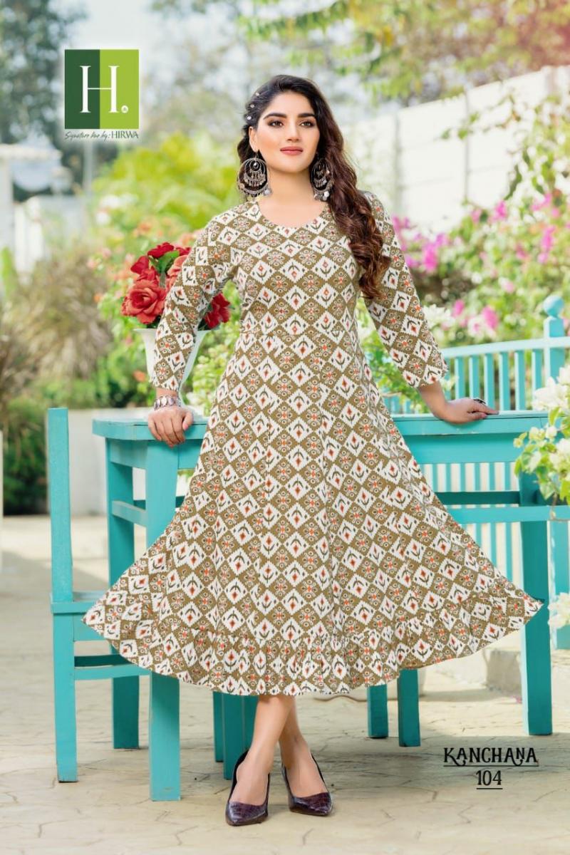 Stylish Encounter Vol 3 Fancy Long Anarkali Kurti by Blue Hills at  Rs.5160/Catalogue in surat offer by Fashion Bazar India
