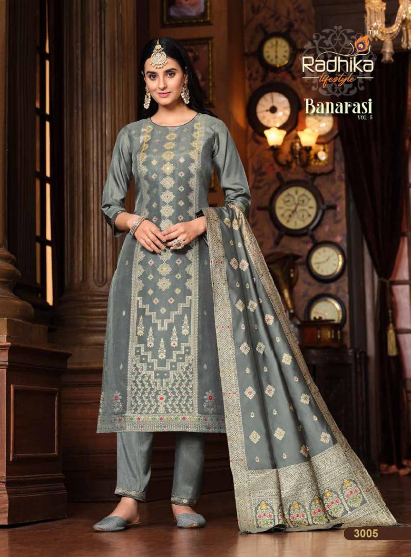 Pure Banarasi Soft Silk Anarkali Gown – Orgenza Store