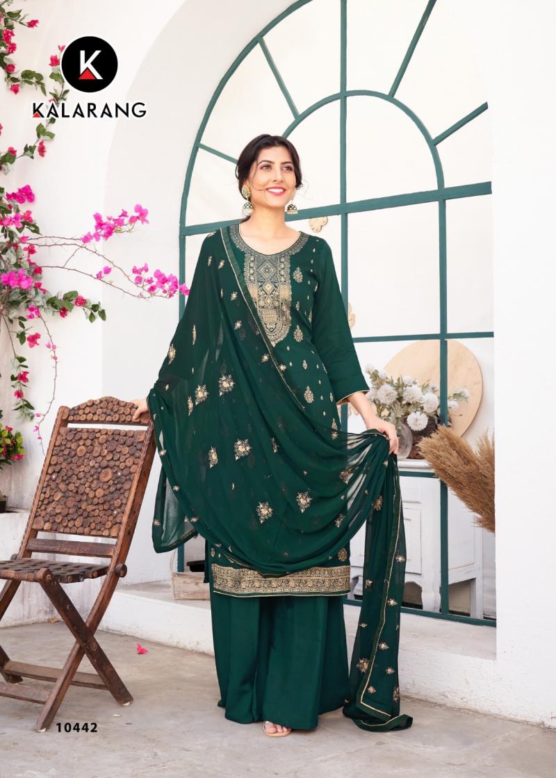Kalarang Dipti Heavy Designer Dress Material Collection: Textilecatalog