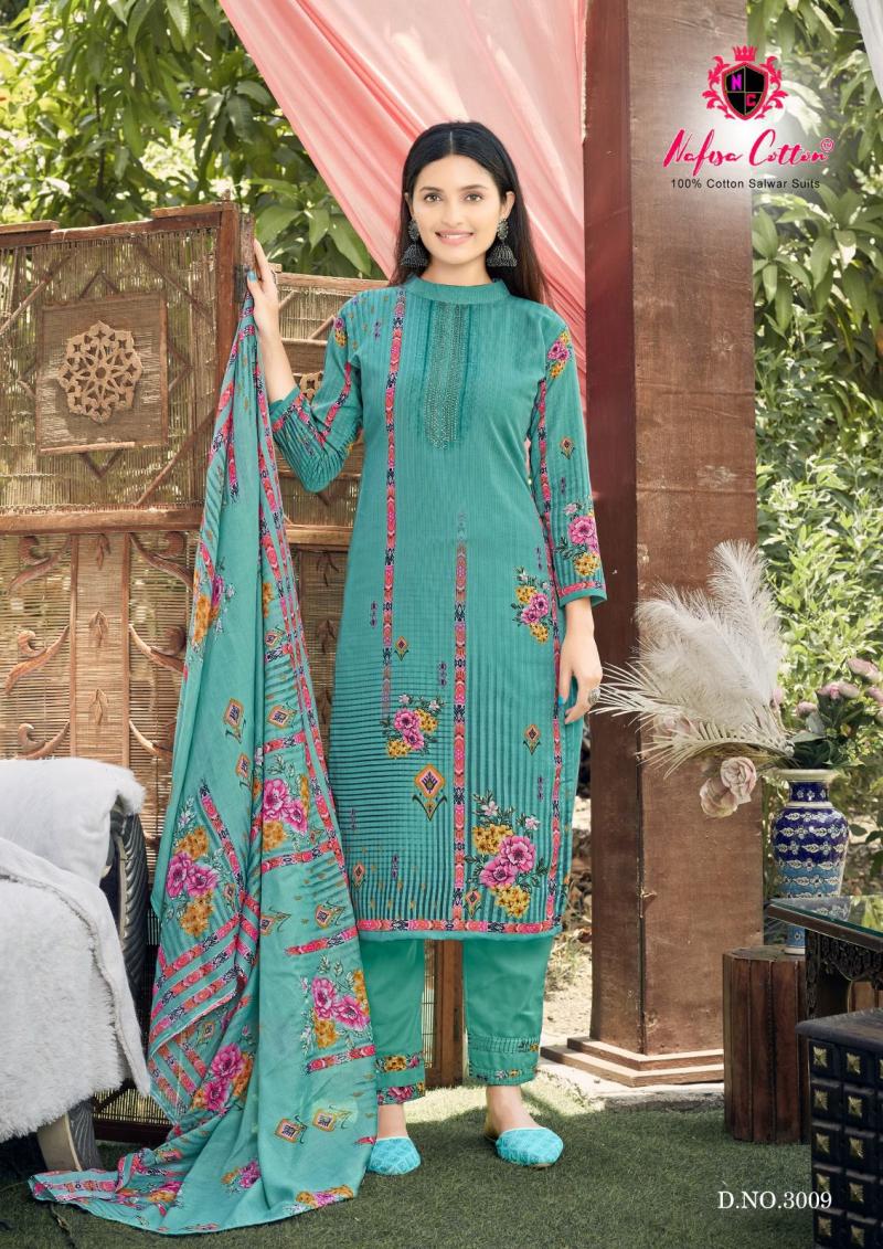 Nafisa Cotton Safina Cotton Dress Material Wholesale Suits Online