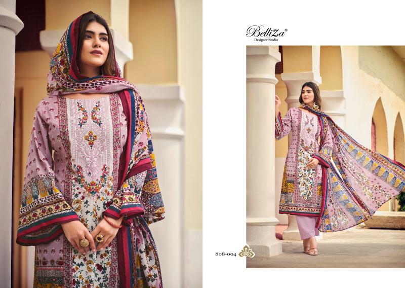 MEHERBAAN BY BELLIZA 755-001 TO 755-006 SERIES VISCOSE UNSTICHED SALWAR  SUITS WHOLESALE 6 PCS