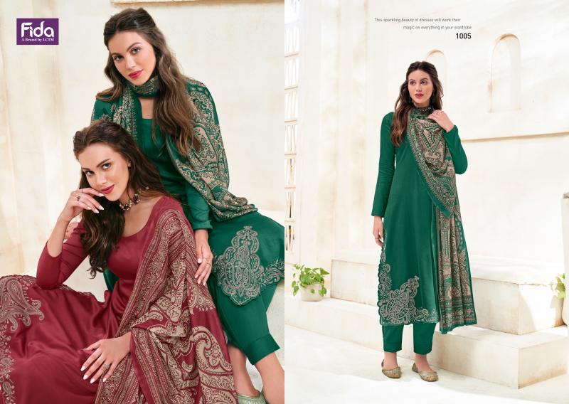 sachin and babi light blue dress Pure Cotton Applique Work 3 pc Salwar Suit with Suzani Hand Embroidery and  Mirror Work main image 1