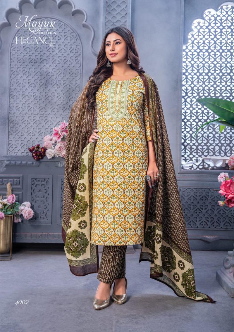 Mayur Elegance Vol-4 – Dress Material: Textilecatalog