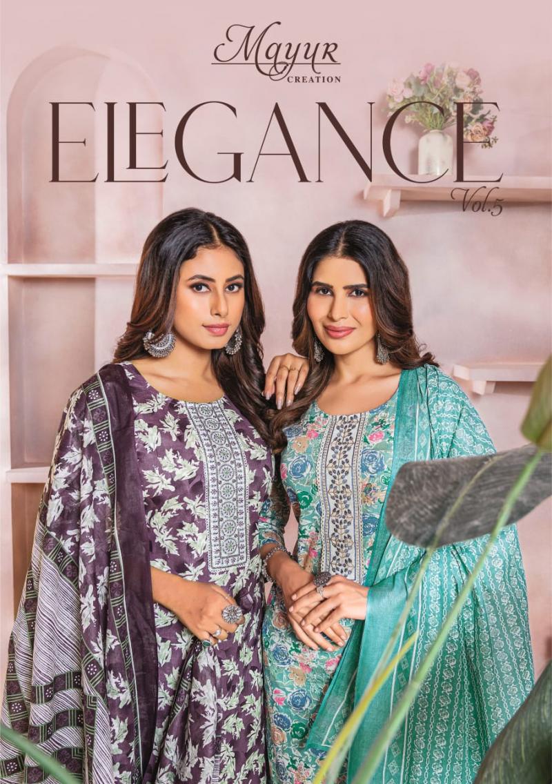 Mayur Elegance Vol-5 – Kurti Pant With Dupatta: Textilecatalog