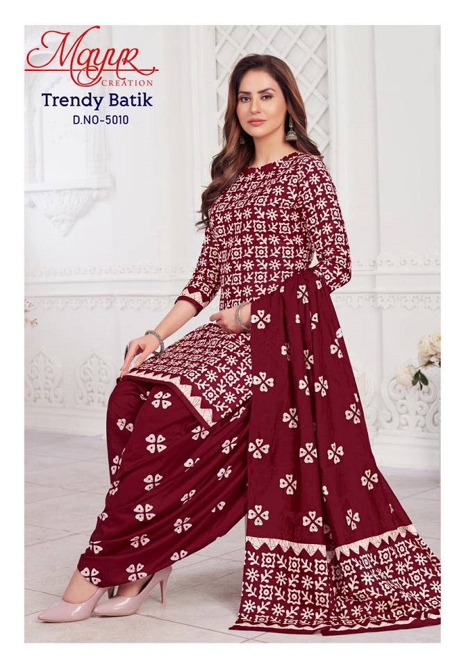 Mayur Trendy Batik Vol-5 – Dress Material: Textilecatalog