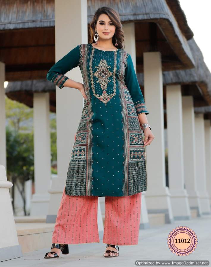 Kajal Style Diya Trends Biba's Vol 7 Rayon And Cotton Readymade Kurtis With  Palazzo At Wholesale